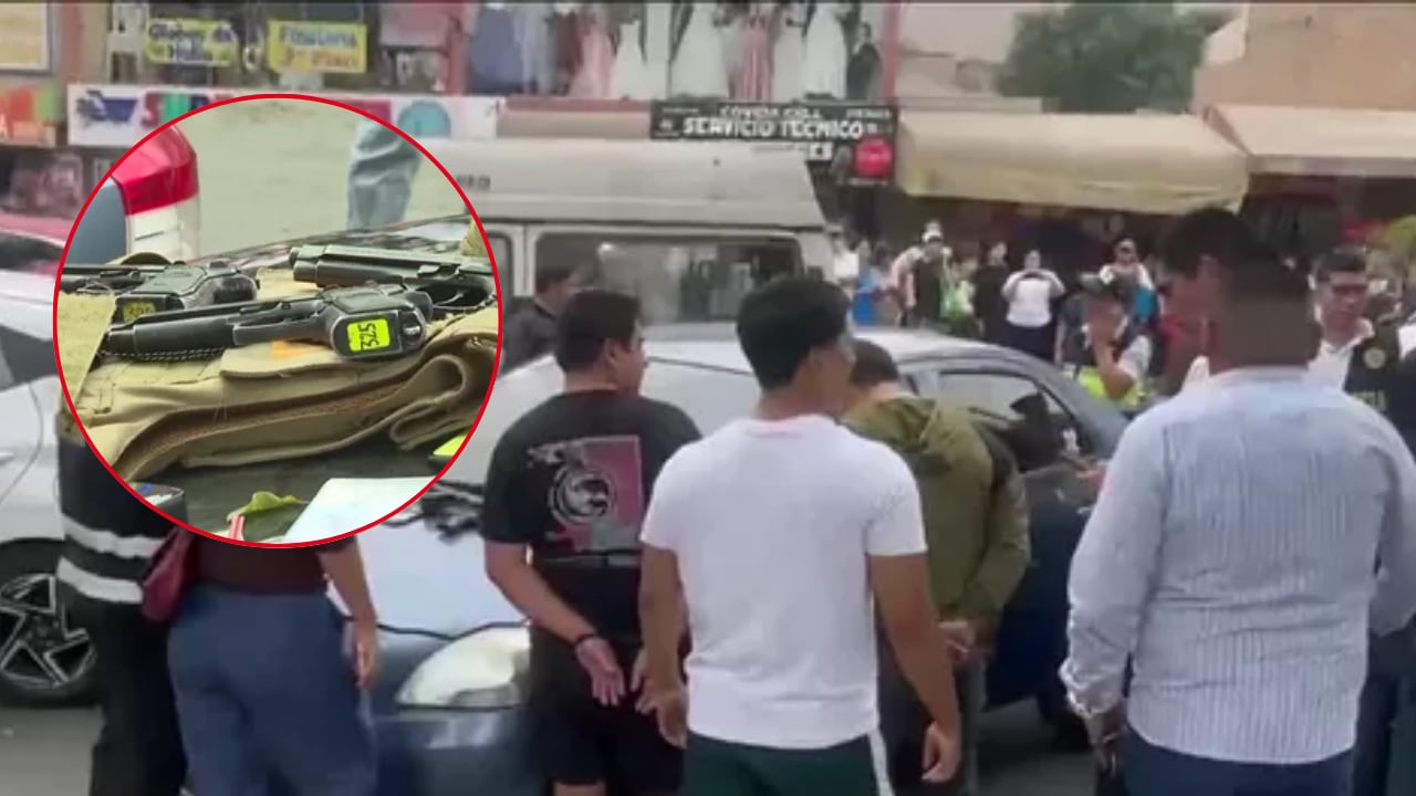 Los agentes en actividad fueron intervenidos luego de un operativo encubierto de la Dirección Contra la Corrupción y el Ministerio Público. La captura ocurrió tras una persecución iniciada en San Martín de Porres. (Imágenes: América Noticias)