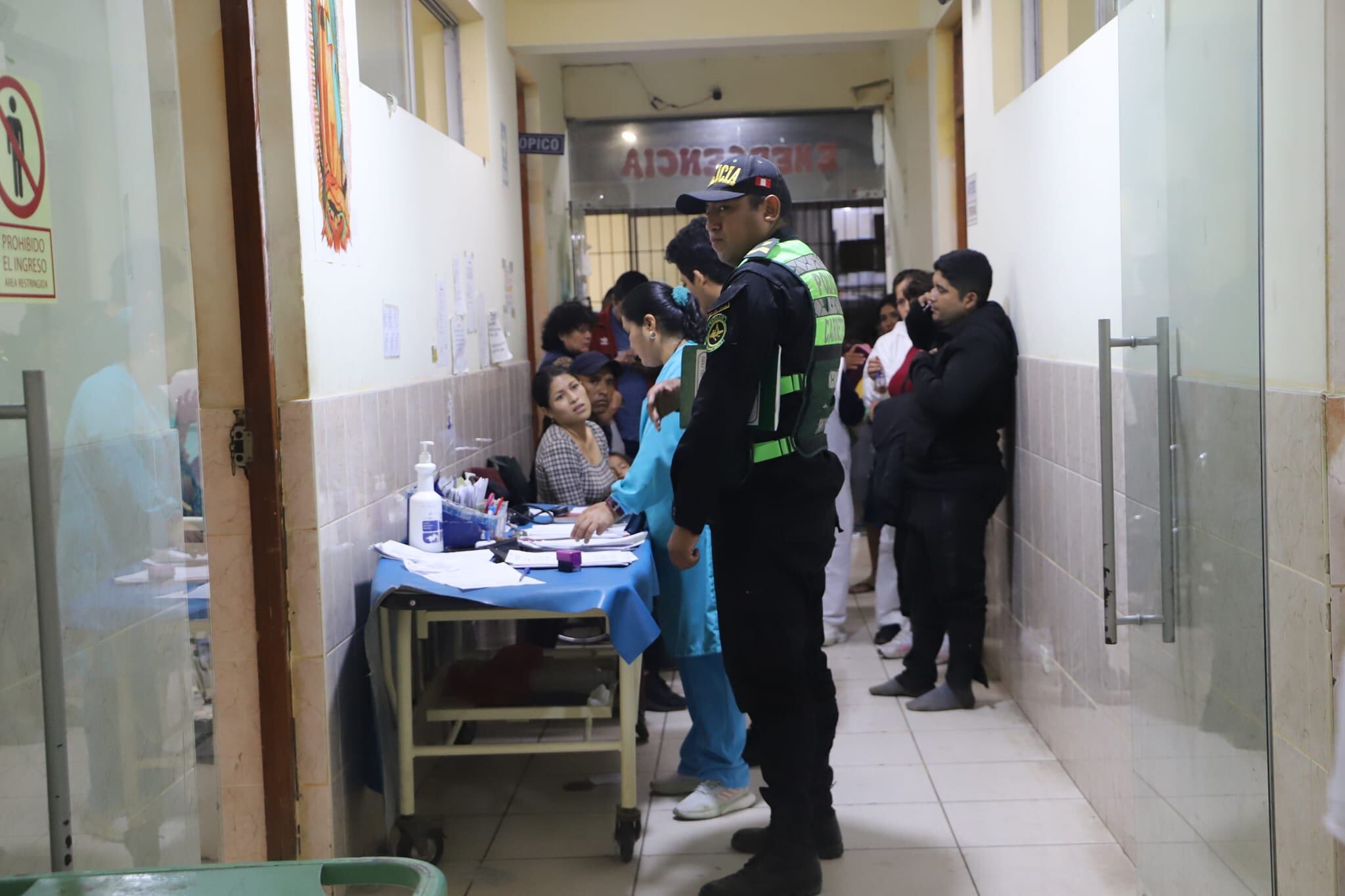 Accidentados en el Hospital de Apoyo San Ignacio de Casma.