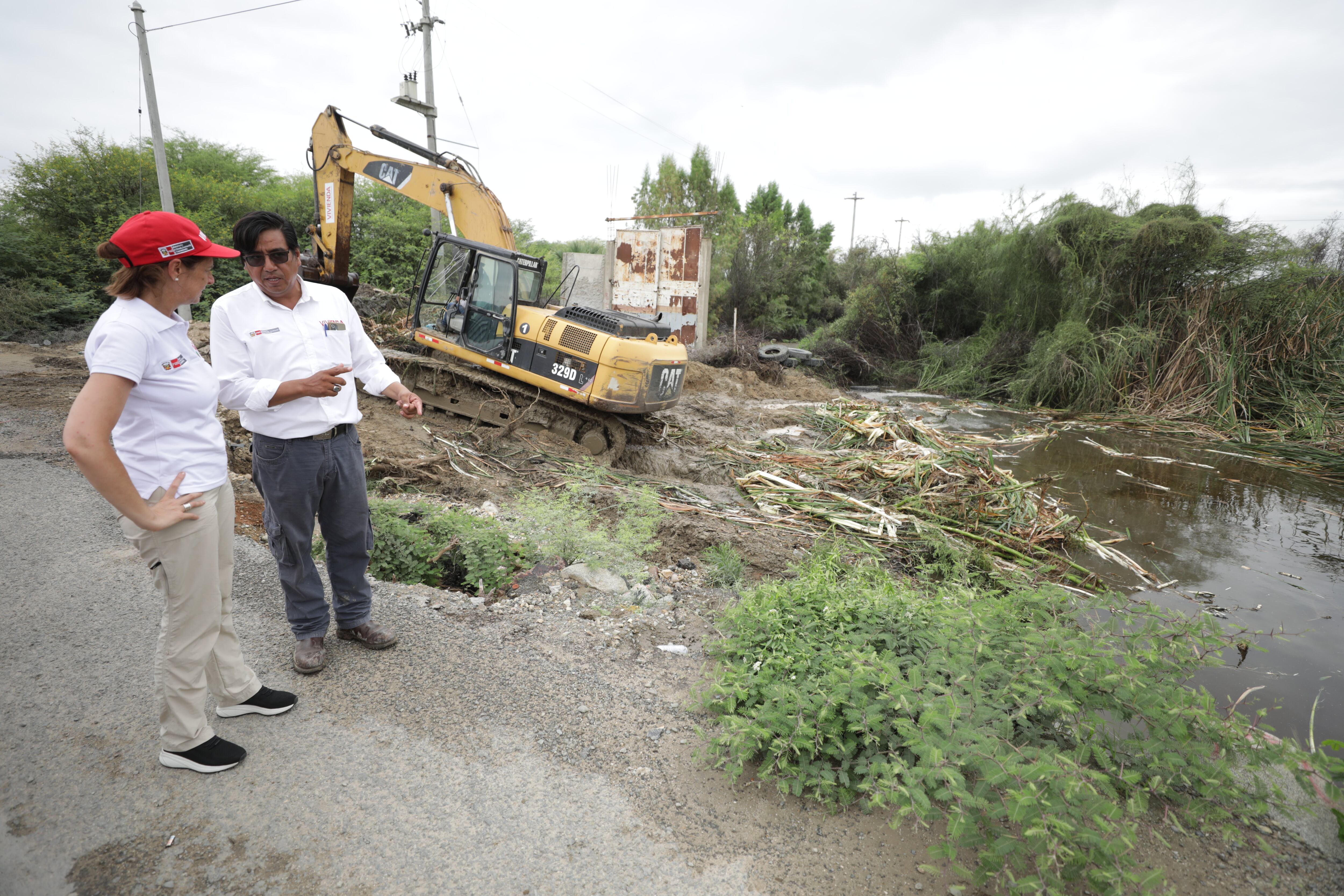 Ministra de Vivienda visitará Piura para inspeccionar obras de prevención ante el Fenómeno El Niño