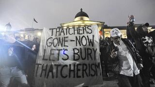 Opositores de Margaret Thatcher celebran una "fiesta" en Londres