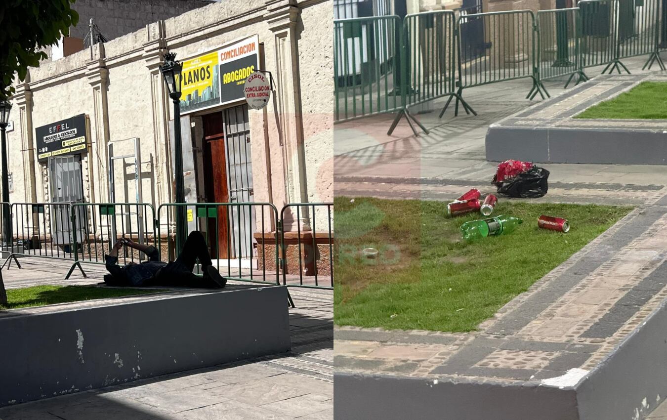 Imágenes de lo que pasaba en los exteriores de la iglesia Santa Marta. Foto: GEC.