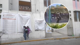 Trasladan a estudiantes a un complejo deportivo en Arequipa por demora de la ONPE en local de votación