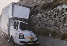 Arequipa: Conductor de furgoneta herido en despiste y volcadura de su unidad en Caylloma