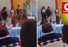 Concepción: ciudadano lanza orina al alcalde de Andamarca durante audiencia de rendición de cuentas