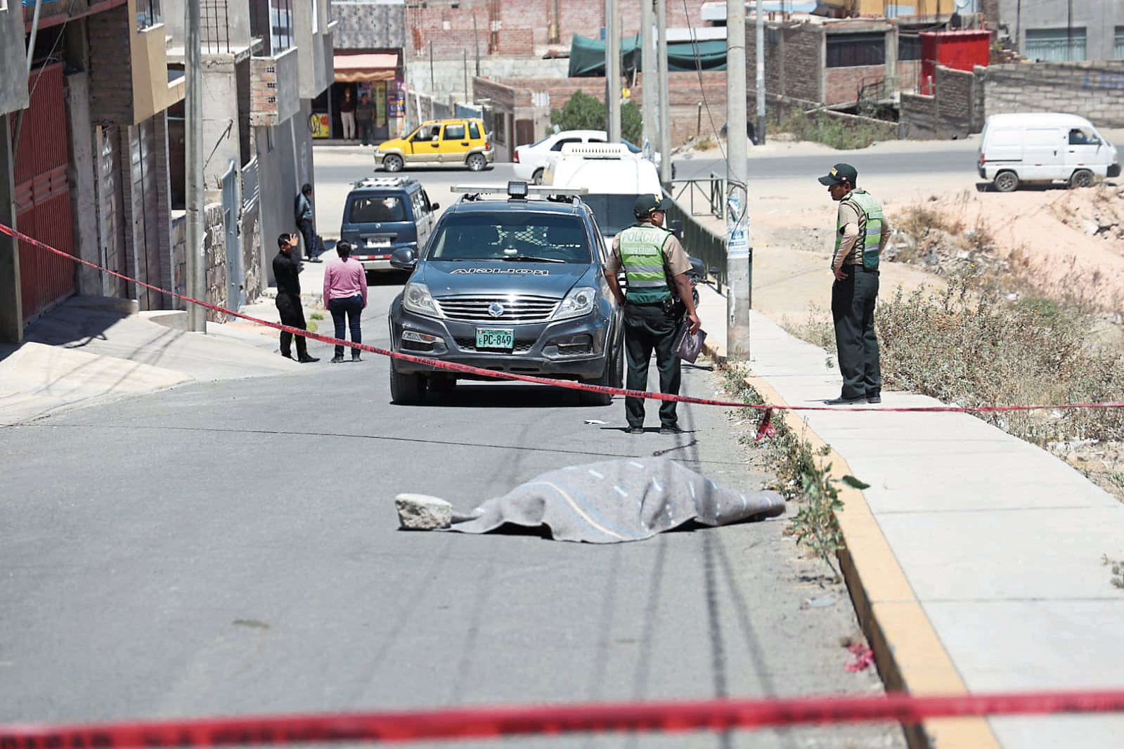 La crueldad fue evidenciada en este ataque mortal en el distrito de Cerro Colorado. Foto: GEC.