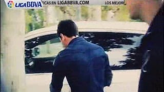 Messi y Thiago se confunden de carro