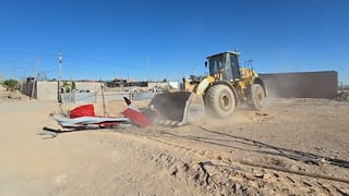 Desalojan invasiones en terrenos destinados para parque en Majes