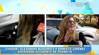 Alejandra Baigorria y Ernesto Jiménez sufren accidente de tránsito (VIDEO)