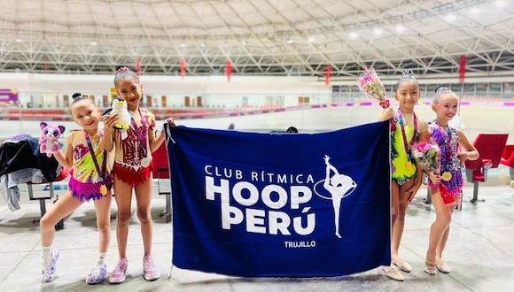 Las cuatro representantes del club trujillano de gimnasia rítmica Hoop Perú obtuvieron medallas en campeonato realizado en la ciudad de Lima.