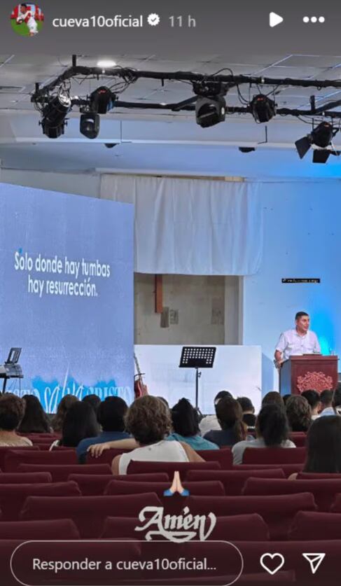 Christian Cueva se refugia en la religión.