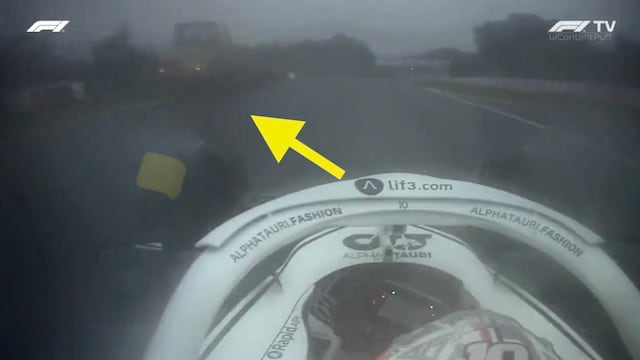 Piloto de F1, en medio de la lluvia, casi choca con una grúa: “He podido matarme”