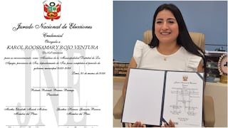 Ica: JNE entrega credencial a Karol Rojo Ventura como nueva alcaldesa de Los Aquijes