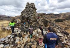 Operativo de protección en el sitio arqueológico de Marcachacra - Lauricocha