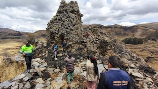 Operativo de protección en el sitio arqueológico de Marcachacra - Lauricocha