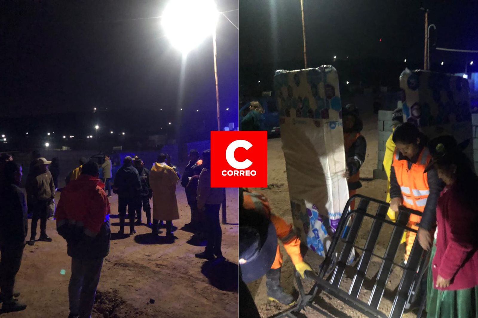 Muchas personas tuvieron que permanecer en las calles por miedo. (Foto: Difusión)