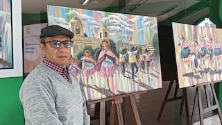 El huaylarsh salta del escenario al lienzo del artista plástico Adolfo Ramos