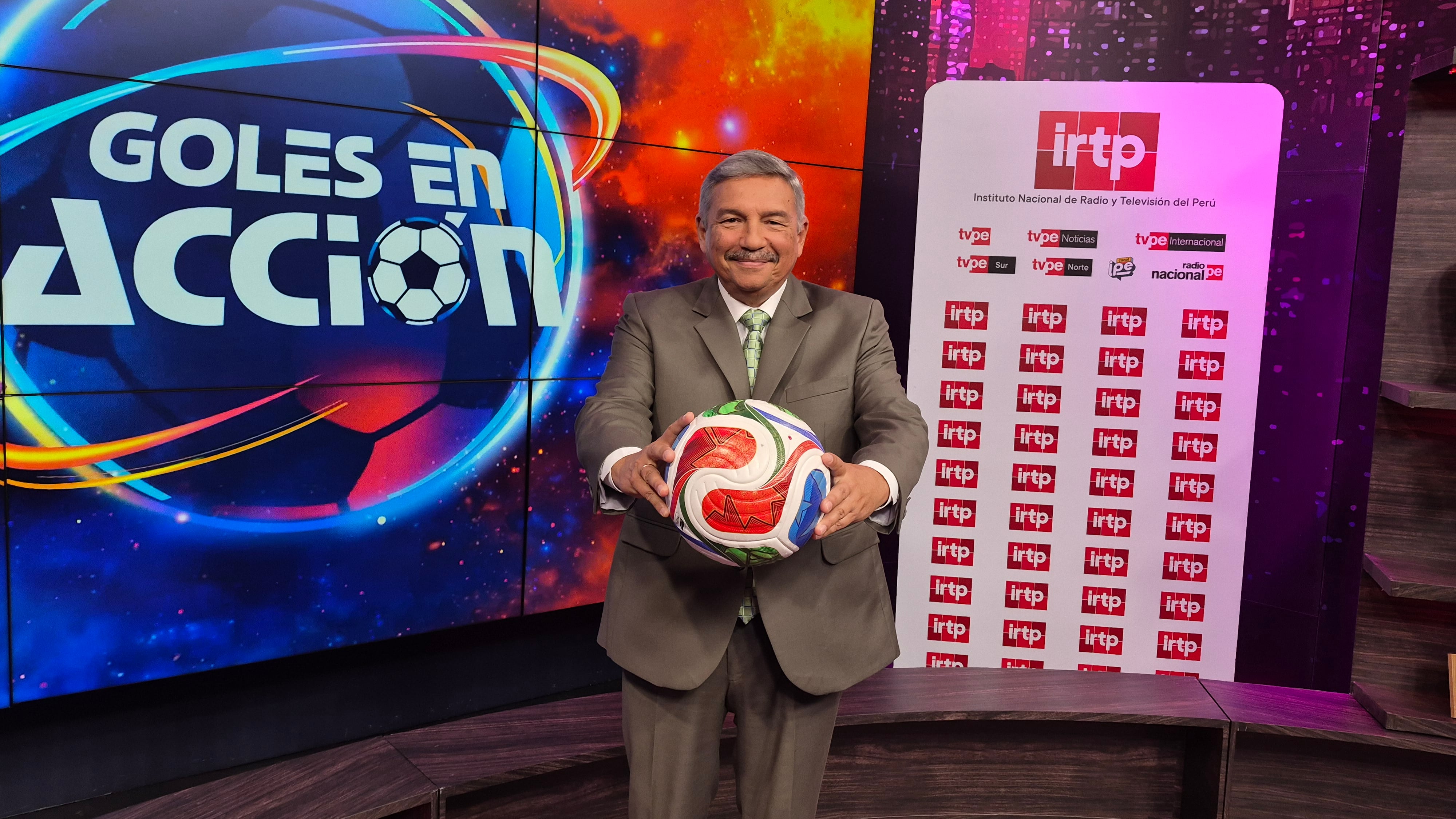 Alberto Beingolea regresa con Goles en acción en TV Perú. Foto: IRTP