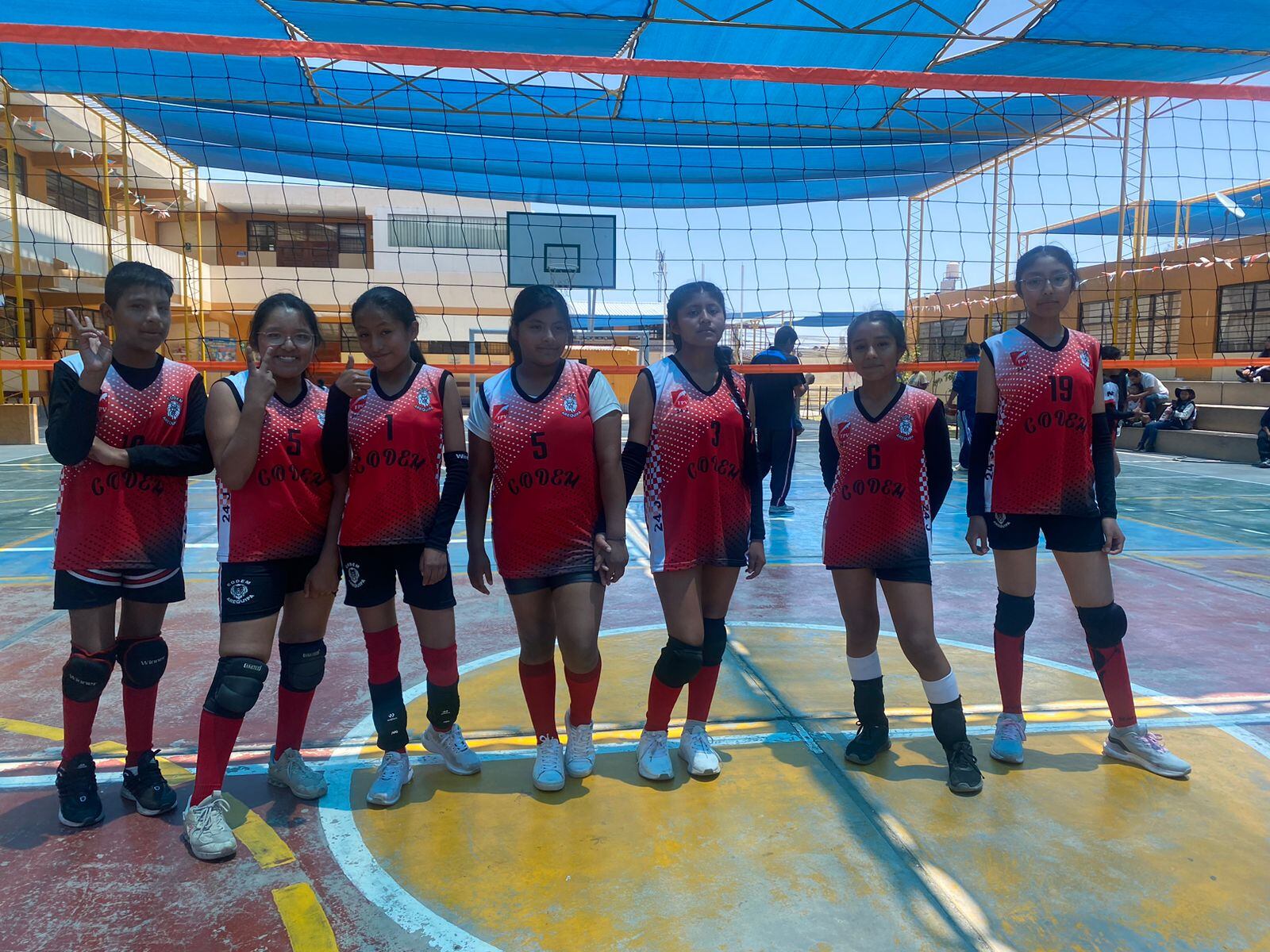 Primera fecha del Campeonato de Voley Menores. (Foto: GEC)