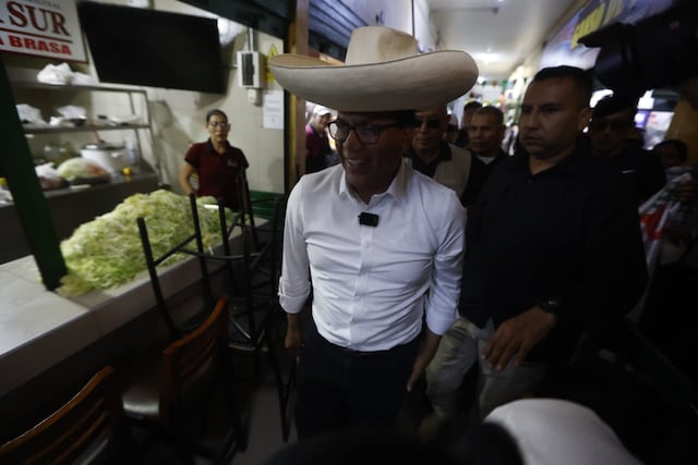 Roberto Sánchez en San Juan de Miraflores (Fotos: Jesús Saucedo/GEC)