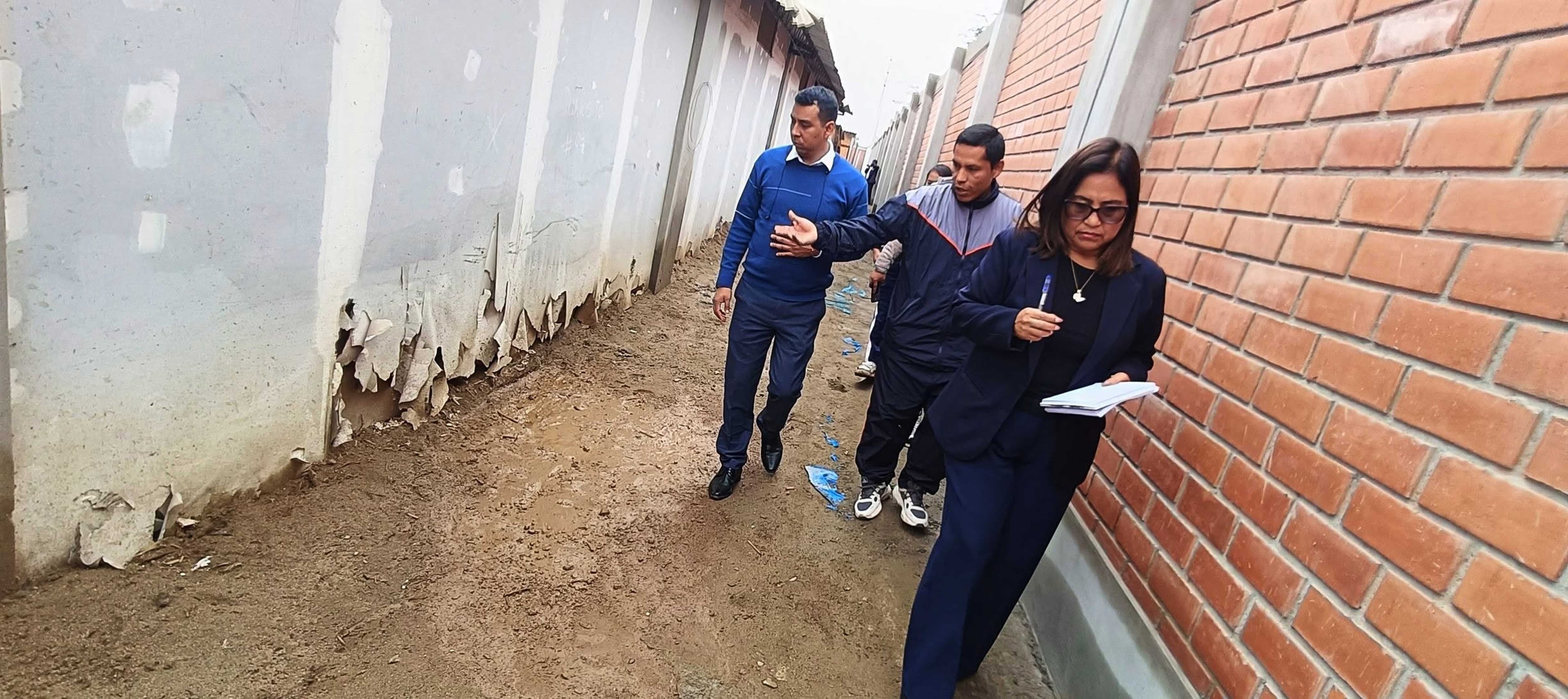 Chincha: evalúan daños causados por las lluvias en el colegio N°22605 de Buenavista