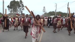 En Reque, el Viernes Santo se celebró con el tradicional Vía Crucis