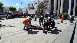 Simulacro nacional en Arequipa deja escenario de 447 fallecidos y más de 13 mil damnificados (FOTOS y VIDEO)