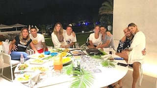 Edinson Cavani disfruta playas de Ibiza junto a Ángel Di María y otros jugadores de PSG             