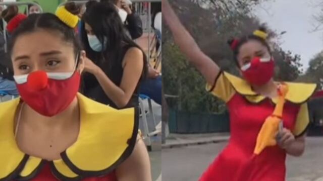 Vacunafest: Joven acude a vacunarse disfrazada como Wendy de Pataclaun (VIDEO)