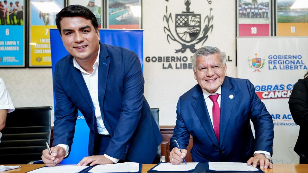 Región La Libertad y Municipalidad Provincial de Trujillo firman convenio.