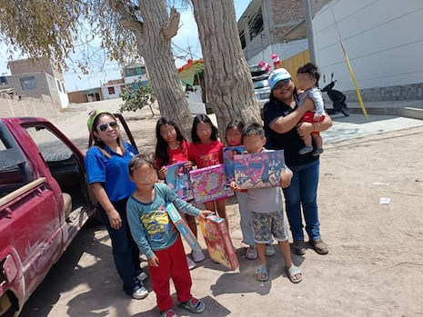 Asociación Nacional de Periodistas (ANP) Filial Pisco llevó alegría navideña a niños