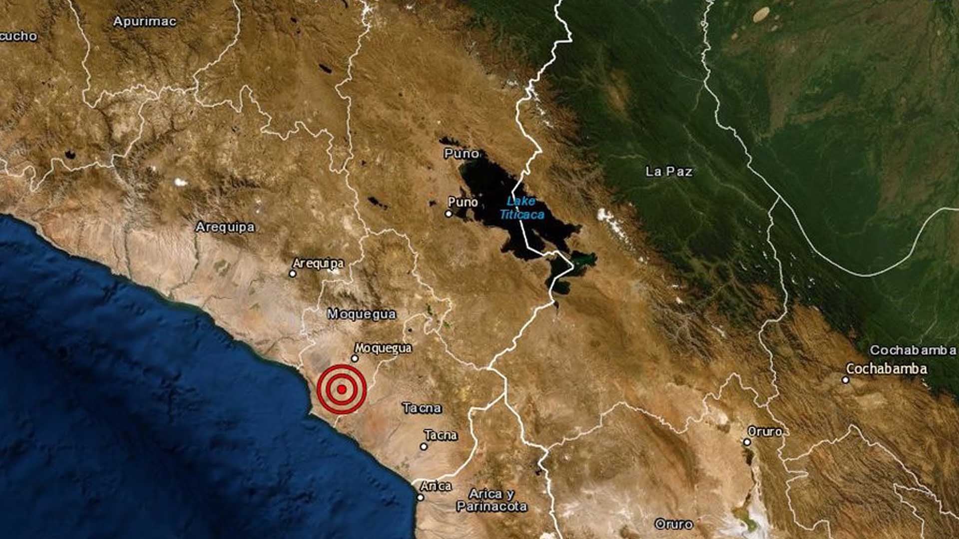 Moquegua: sismo de magnitud 3.8 remeció la ciudad de Ilo este sábado. Foto: Difusión.