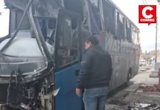 Huancayo: Bus interprovincial impacta contra vivienda en la madrugada y deja heridos