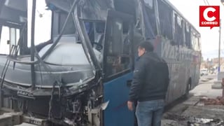 Huancayo: Bus interprovincial impacta contra vivienda en la madrugada y deja heridos