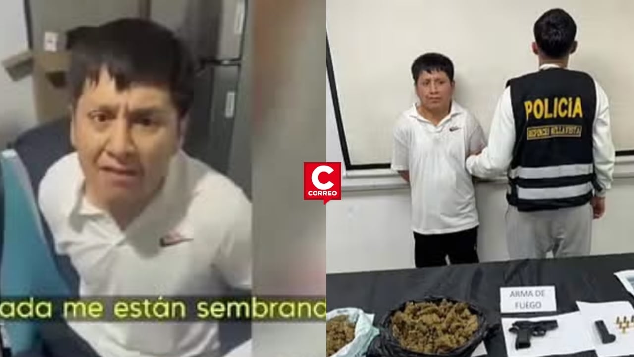 PNP captura a supuesto integrante de ‘Las Gárgolas del Callao’: cobraría cupos a transportistas. Composición: Diario Correo.