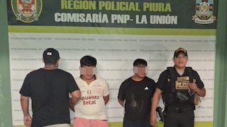 Piura: Detienen a presunta banda delincuencial “Los Gatos del Norte” en La Unión
