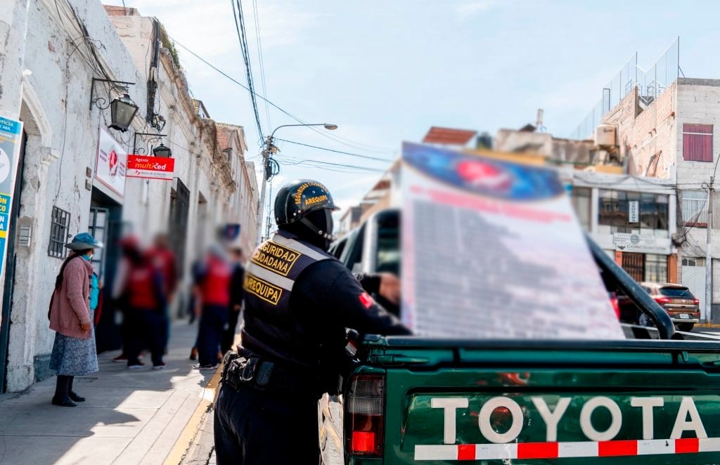La publicidad electoral está prohibida en el Centro Histórico de Arequipa (Foto: MPA)