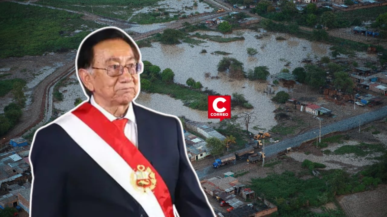 Presidente Balcázar anuncia compra de maquinaria pesada para enfrentar impactos de El Niño Costero. Composición: Diario Correo.