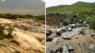 Arequipa: Tránsito interrumpido en Quicacha por lluvias en Caravelí