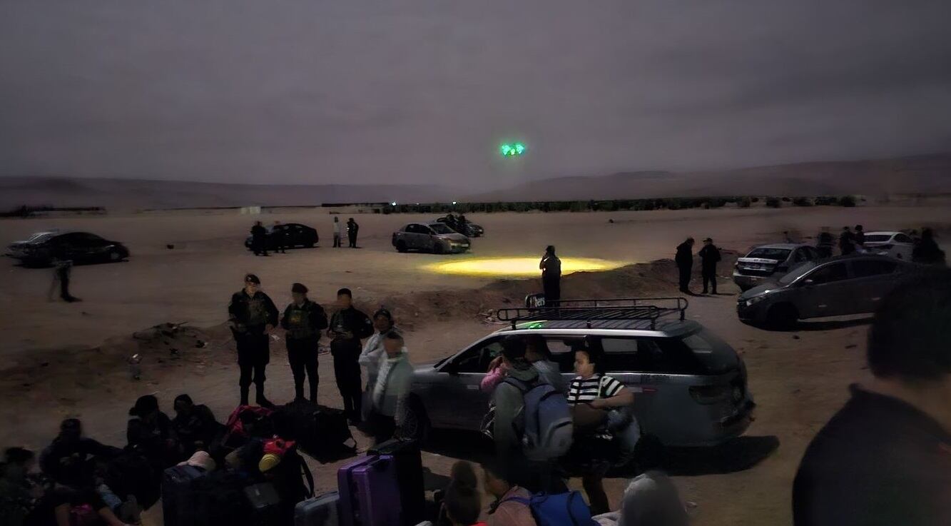 Policías emplearon un dron para vigilar desde el aire el movimiento de personas por zonas prohibidas en la frontera con Chile