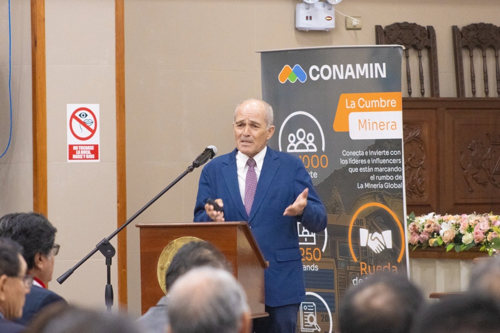 Durante la conferencia magistral “Ruta al CONAMIN”, el presidente del comité organizador de CONAMIN 2026 remarcó el peso estratégico de la minería en la economía nacional.