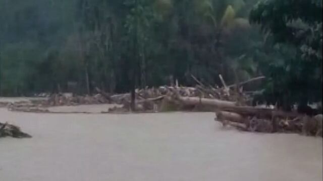 San Martín: Fuertes lluvias afectan al distrito de Uchiza (VIDEO)