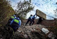 Serenos de Arequipa usaron drones para desmantelar covachas en el río Chili