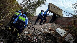 Serenos de Arequipa usaron drones para desmantelar covachas en el río Chili