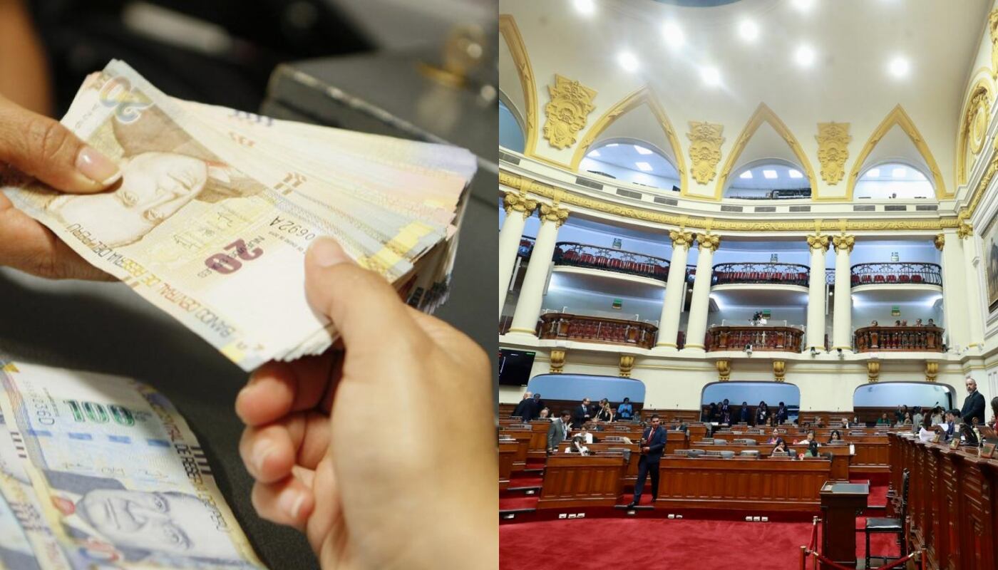 Congreso aprobó en tiempo récord el octavo retiro de los fondos de las AFP, que en esta oportunidad, según la SBS, saldrían S/31,600 millones del sistema previsional privado. (Foto. composición GEC)
