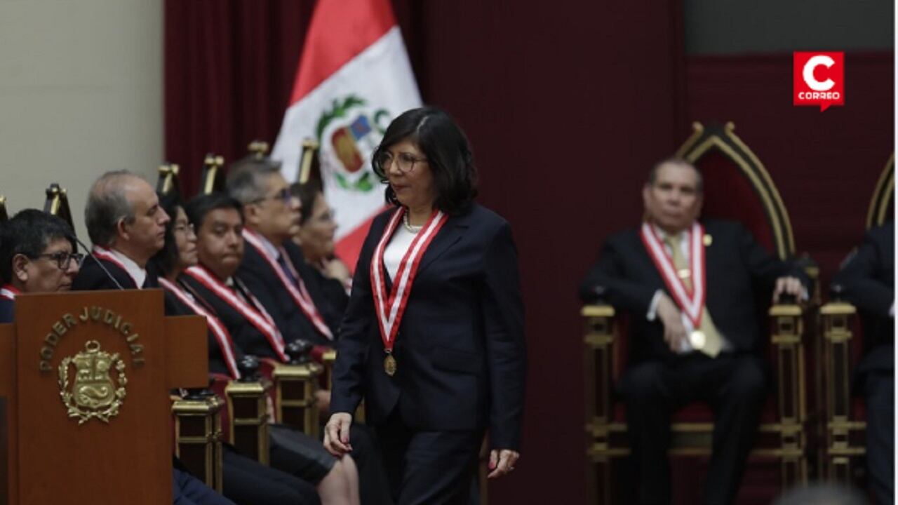 Janet Tello asumió la presidencia del Poder Judicial para el período 2025-2026. (Fotos: Hugo Perez /@photo.gec)
