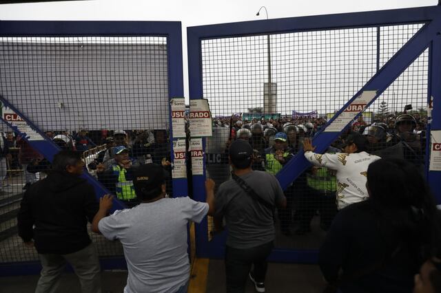 Exteriores del mercado mayorista de Lima. Comerciantes acatando paro por 48 horas. Foto: Piko Tamashiro/GEC