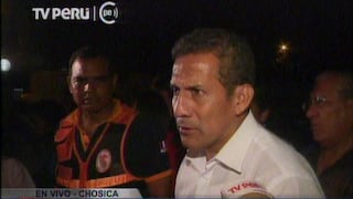 Ollanta Humala declara en emergencia Chosica y anuncia reubicación