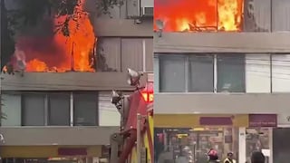 Miraflores: Incendio cerca del parque Kennedy alerta a vecinos de la zona