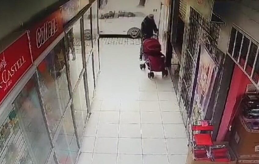 Imagen congelada de la cámara de vigilancia. Foto: cortesía