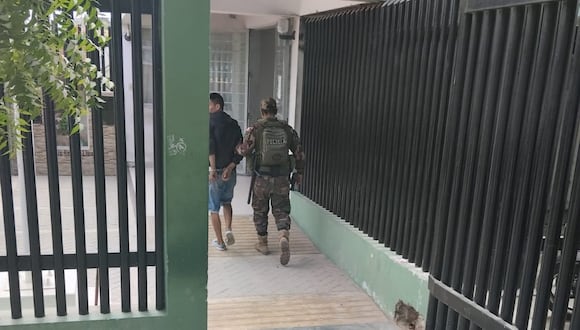 Policía y Serenazgo lograron detenerlo por una de las calles del asentamiento El Obrero